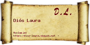 Diós Laura névjegykártya